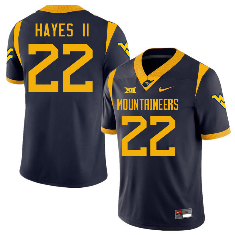 Michael Hayes II WVU Jersey,West Virginia Mountaineers #22 Michael Hayes II Jersey Youth-Navy